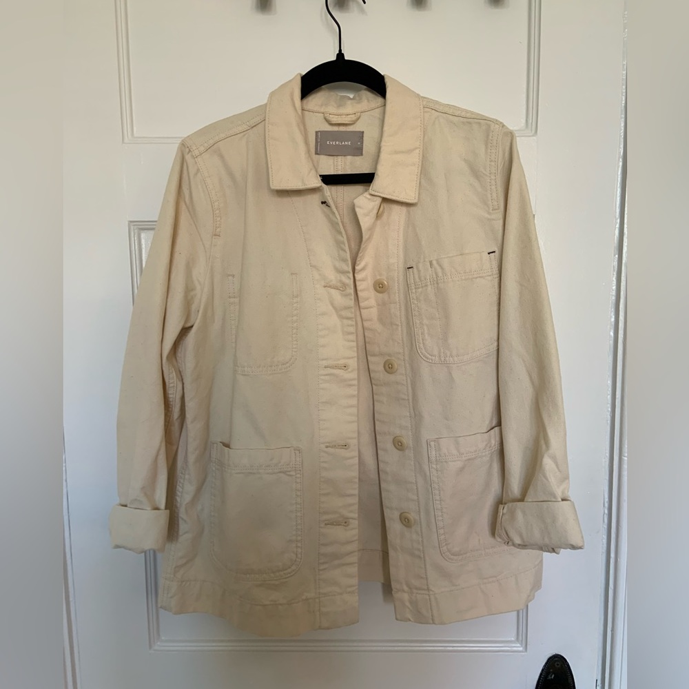 Everlane cream/bone chore jacket